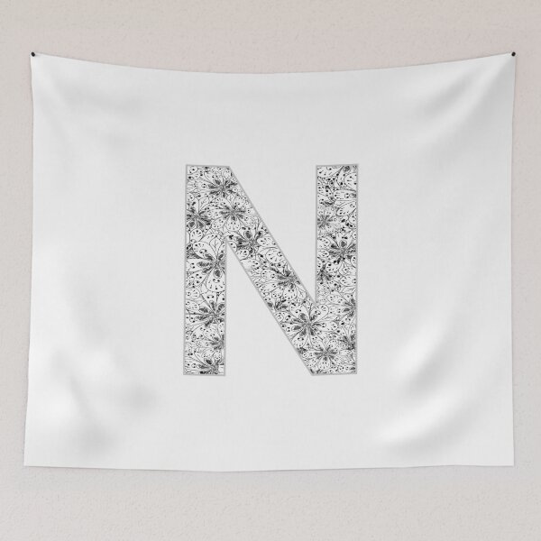 Item preview, Letter N Zentangle designed and sold by Pavnud.
