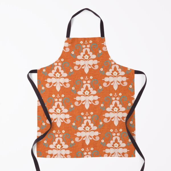 Item preview, Modern Damask Orange Burnt designed and sold by susycosta.