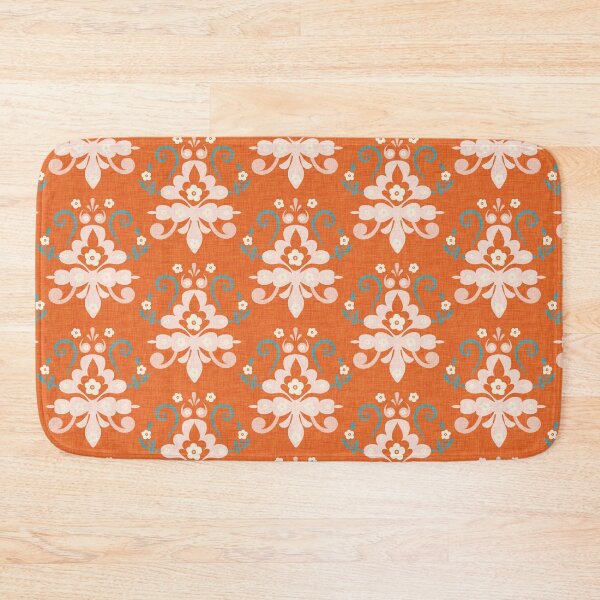 Item preview, Modern Damask Orange Burnt  designed and sold by susycosta.