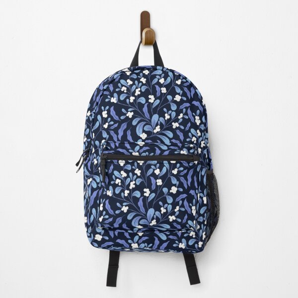 Item preview, Snowberry Botanical | Blue on Navy designed and sold by RebeccaFlaherty.