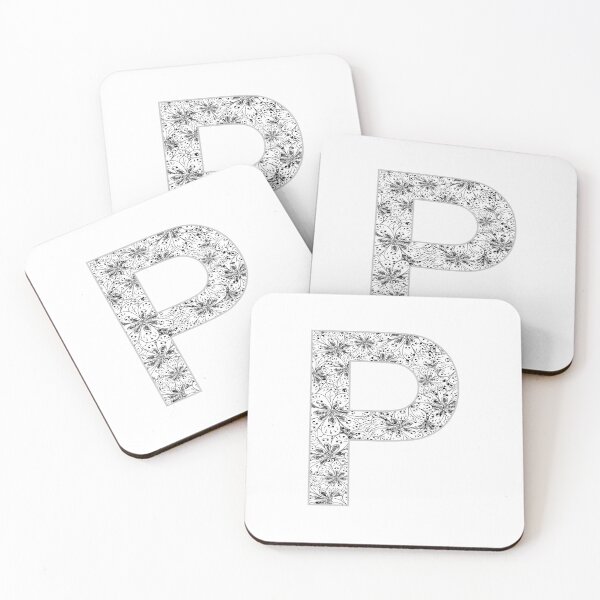 Item preview, Letter P Zentangle designed and sold by Pavnud.