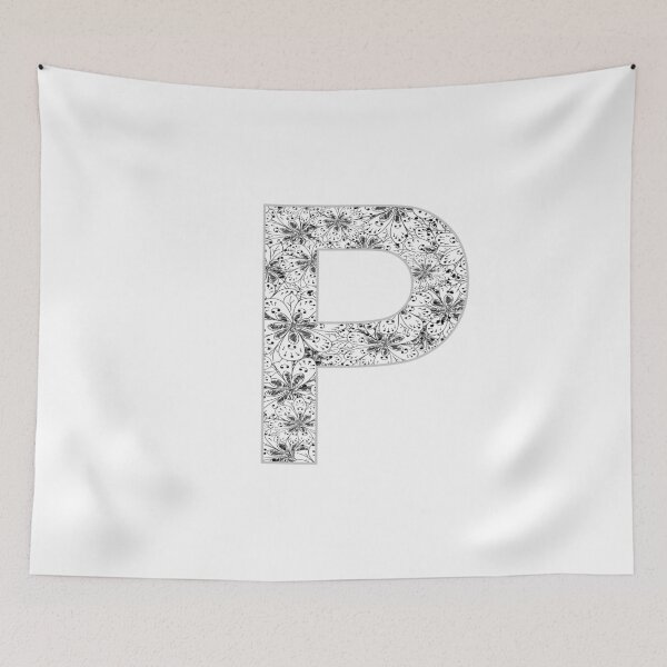 Item preview, Letter P Zentangle designed and sold by Pavnud.