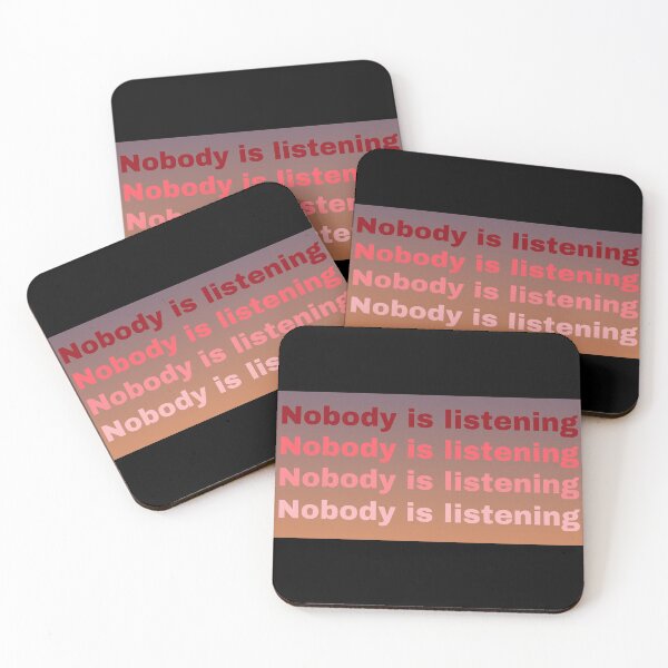 Item preview, No body Is Listening faded designed and sold by MandalaAndMore.