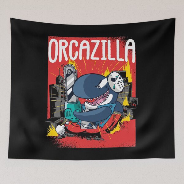 Item preview, Orcazzila Killer Whale Arborist Chainsaw for Woodcutter Logger & Orca Lover designed and sold by WhiteTears.