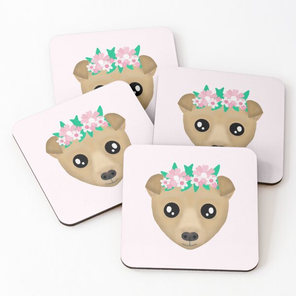 Item preview, Dog with flowers  designed and sold by daisyandlime.