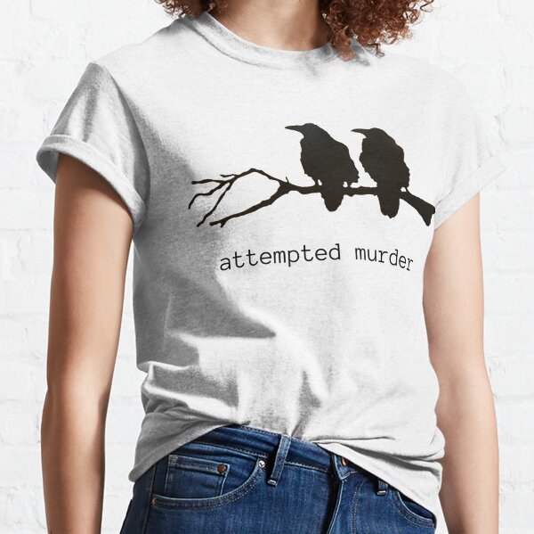 Ornithology Shirt Conspiracy to Murder T-shirt Black Crow 