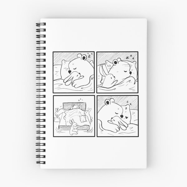 Item preview, Bear and Bunny // sleeping // comic strip designed and sold by Caspalpo.