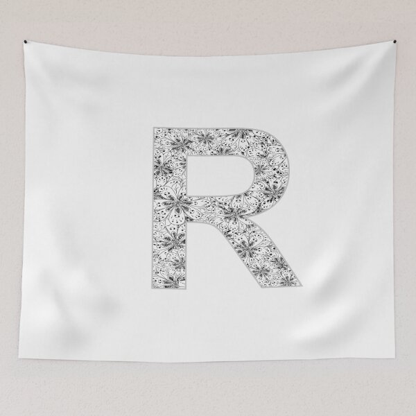 Item preview, Letter R Zentangle designed and sold by Pavnud.