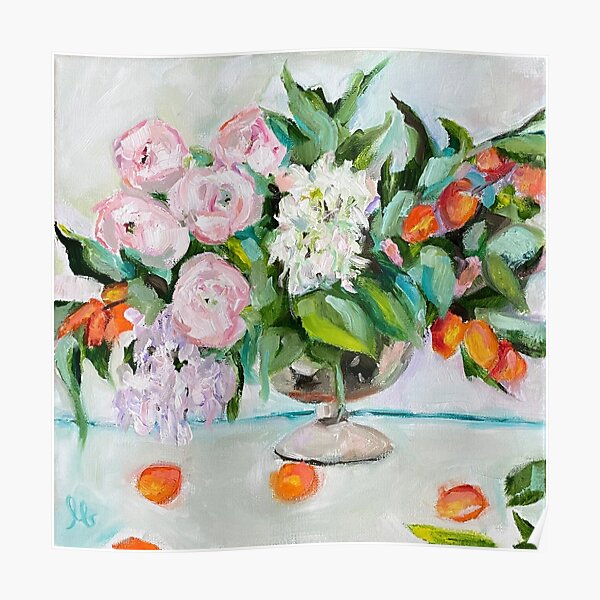 Olivia Floral Oil Painting Poster