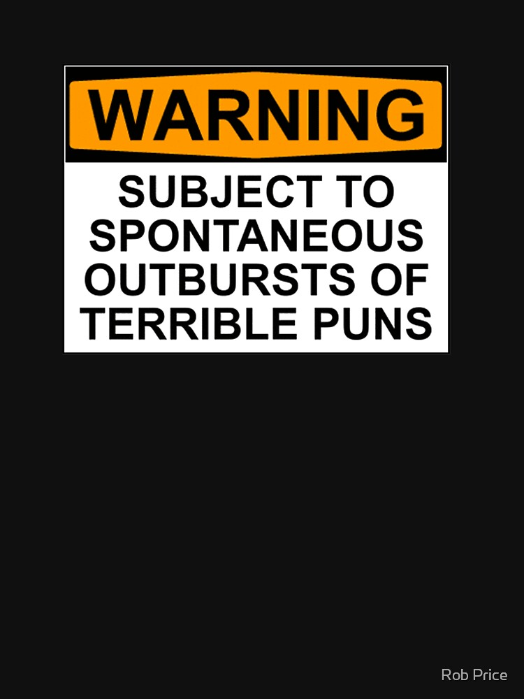 Disover WARNING: SUBJECT TO SPONTANEOUS OUTBURSTS OF TERRIBLE PUNS Kid Pullover Hoodie