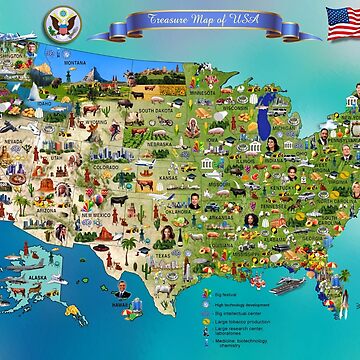 Artwork thumbnail, Unique USA map Jigsaw Puzzle 1000 Pieces Boardgame puzzle 3245du346jewe by Anaconda23