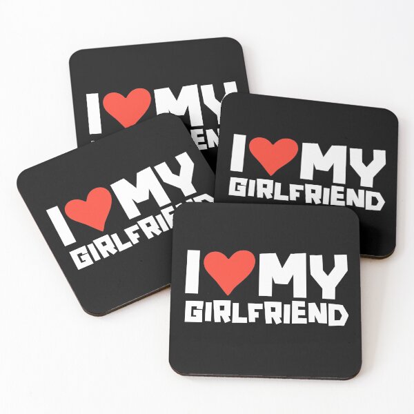 Item preview, I Love My Girlfriend Red Heart Cute Romantic Gift for Boyfriend Funny Valentines Day designed and sold by alenaz.
