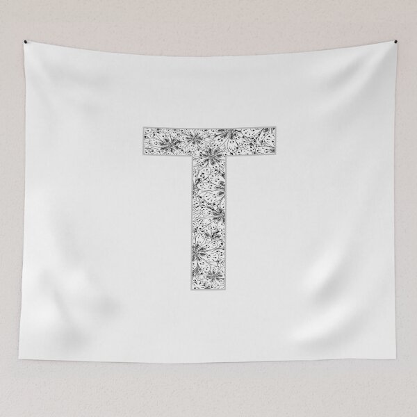 Item preview, Letter T Zentangle designed and sold by Pavnud.