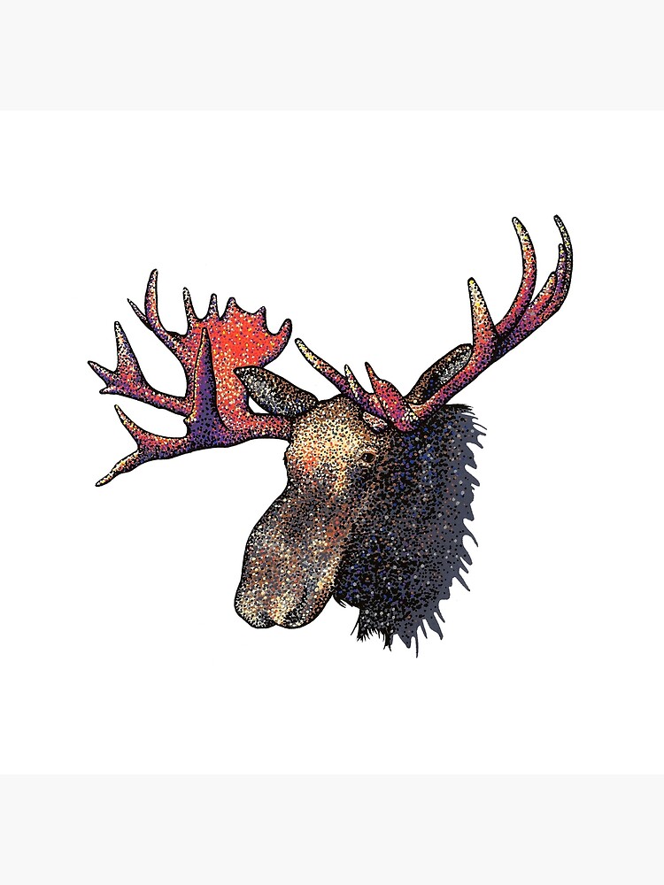 Thumbnail 4 of 4, Pillow, Moose designed and sold by theroywood.