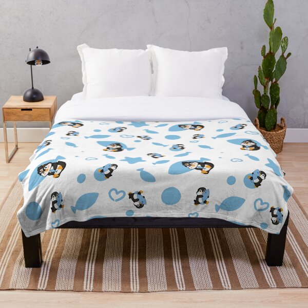 Item preview, penquin and fish designed and sold by Otenbadesign.