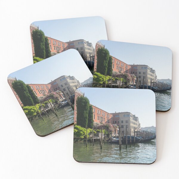 Item preview, A Rare Garden on the Grand Canal - Venetian View with Gondolas Palaces and Cypress Trees designed and sold by Georgia Mizuleva.