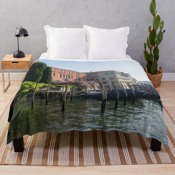 Item preview, A Rare Garden on the Grand Canal - Venetian View with Gondolas Palaces and Cypress Trees designed and sold by Georgia Mizuleva.