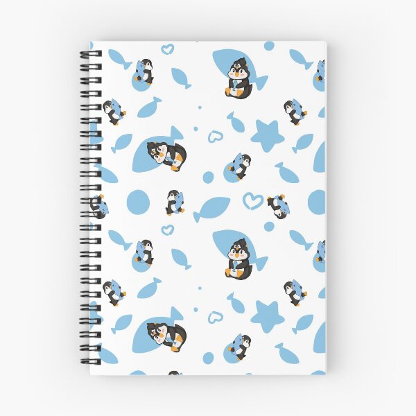 Item preview, penquin and fish designed and sold by Otenbadesign.