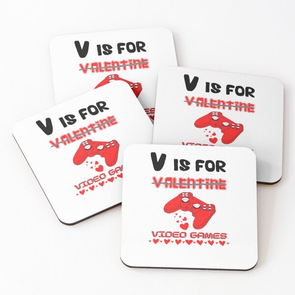 Item preview, V Is For Video Games Funny Valentines Day Gamer Boy Men Gift designed and sold by Aesthynova.