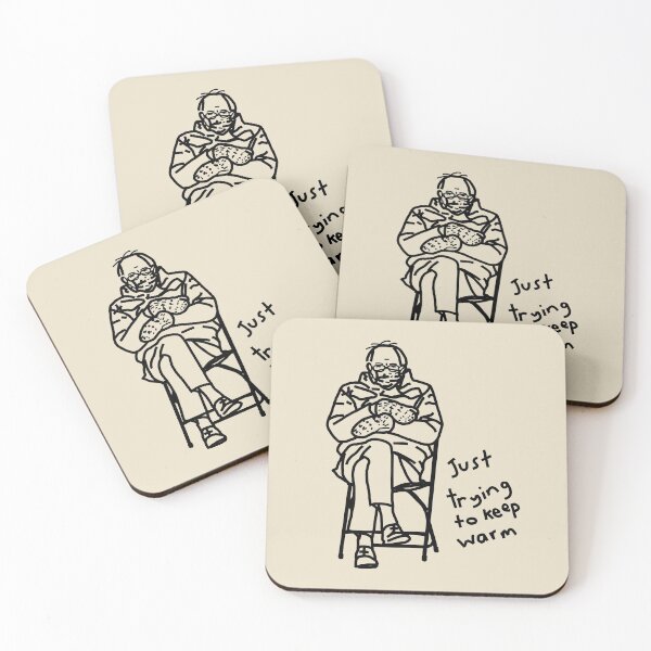 Item preview, Bernie Sanders Folding Chair Keep Warm Line Drawing designed and sold by ellenhenry.