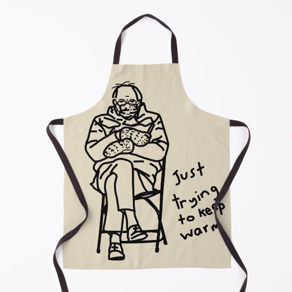 Item preview, Bernie Sanders Folding Chair Keep Warm Line Drawing designed and sold by ellenhenry.