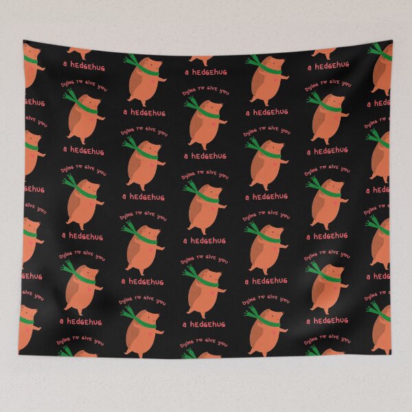 Item preview, Dying To Give You A Hedgehug – Adorable Valentines Day Animal Pick Up Line designed and sold by The Green Corner.