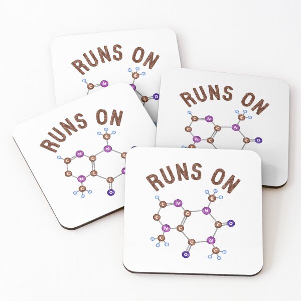 Item preview, Runs on Caffeine - Coffee Lover's designed and sold by Happy Puppy Print On Demand.
