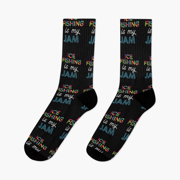 Item preview, Ice Fishing is my Jam. Funny Ice Fishing Design designed and sold by Custom365.