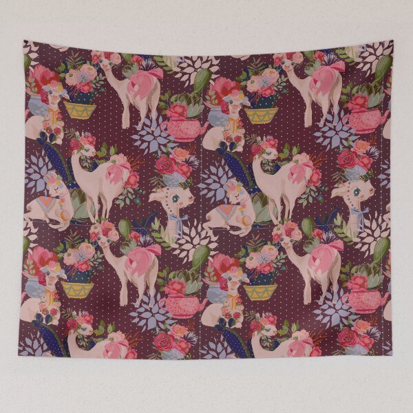 Item preview, Funny Llama pattern  designed and sold by Style2Vie.