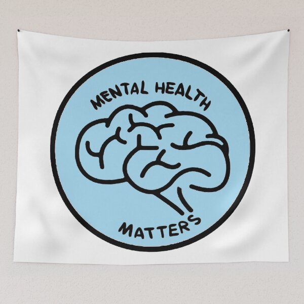 Item preview, Brain Minimalist Mental Health Matters - Psychology Design designed and sold by Psychologist's Inventory.