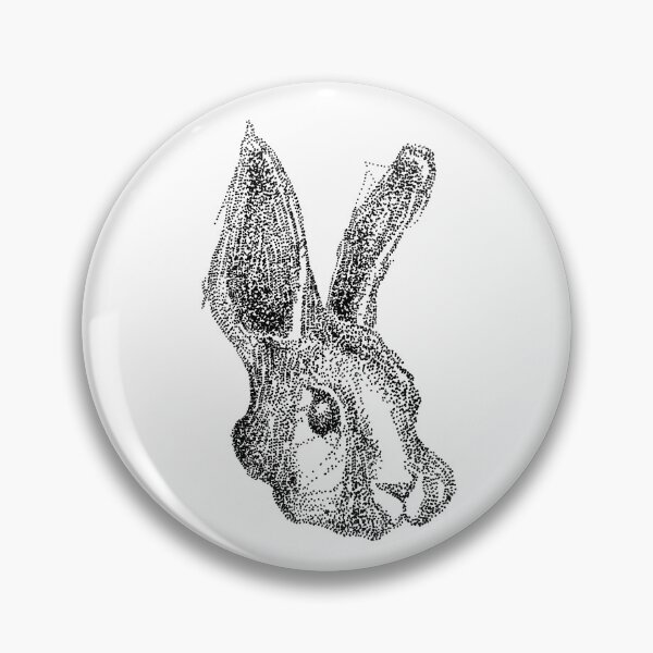Item preview, Rabbit original drawing, made of small ink dots designed and sold by Francesco Carli.