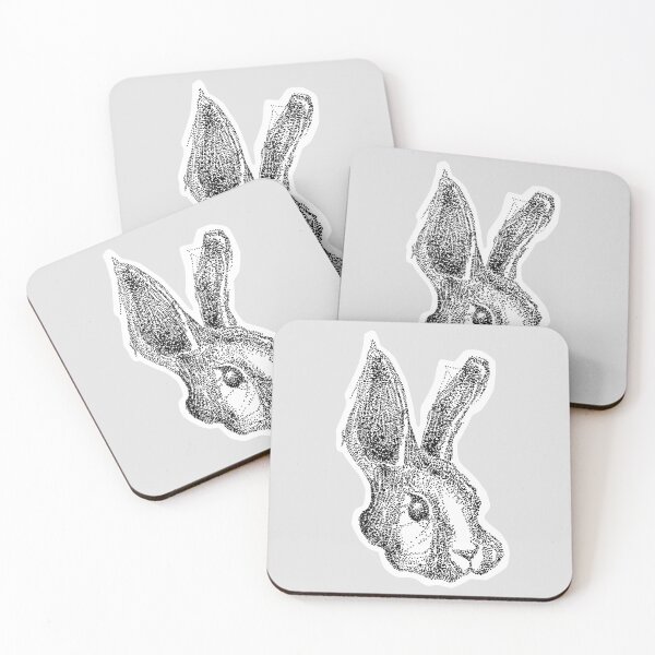 Item preview, Rabbit original drawing, made of small ink dots designed and sold by Francesco Carli.