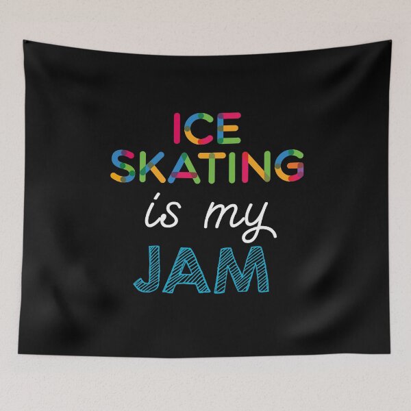 Item preview, Ice Skating is my Jam. Funny Ice Skating Design designed and sold by Custom365.
