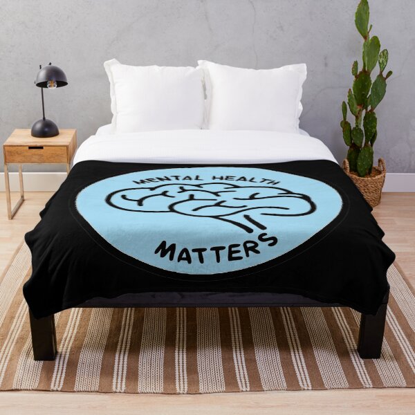 Item preview, Brain Minimalist Mental Health Matters Black- Psychology Design designed and sold by Psychologist's Inventory.