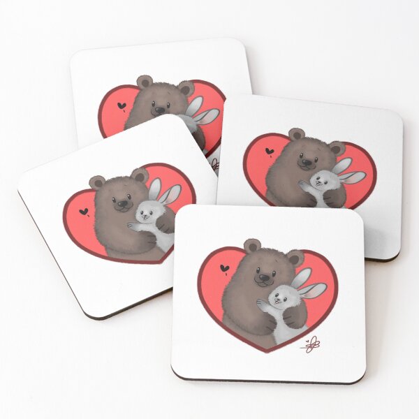 Item preview, Bear and Bear in a heart designed and sold by Caspalpo.