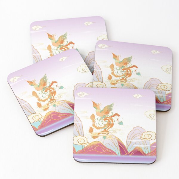 Item preview, Gorgeous phoenix in Mountains and clouds landscape designed and sold by LoveTreats.