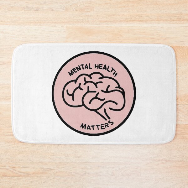 Item preview, Brain Minimalist Mental Health Matters Pastel Pink - Psychology Design designed and sold by Psychologist's Inventory.