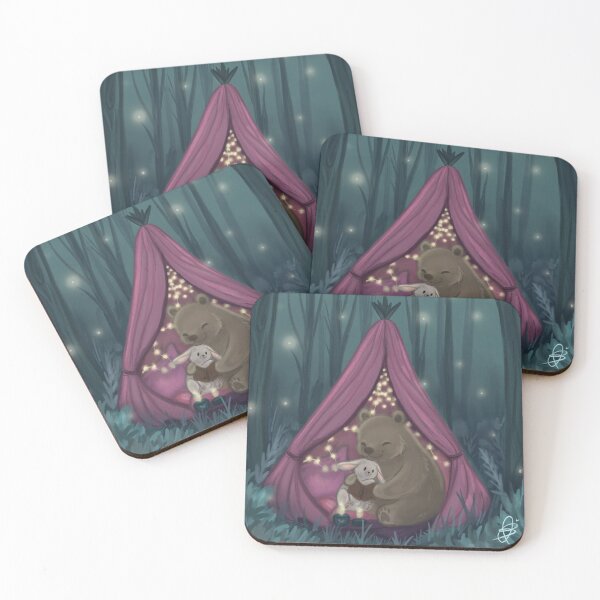 Item preview, Bear and Bunny camping designed and sold by Caspalpo.