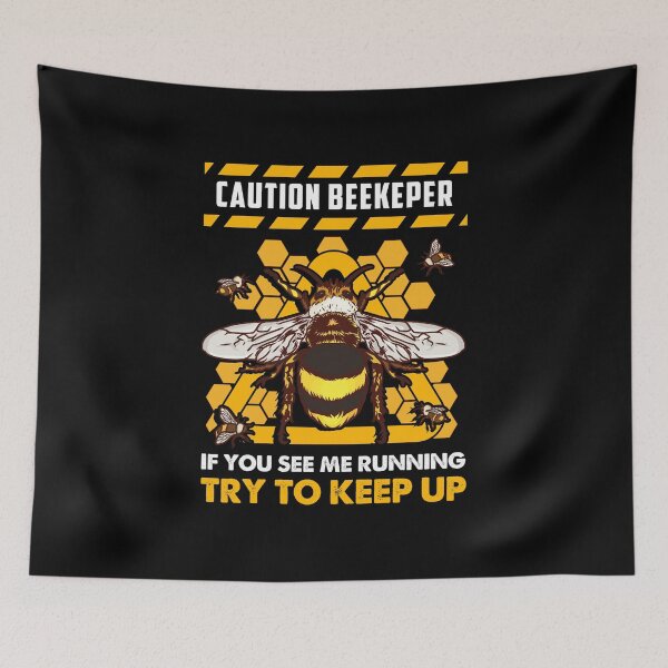 Item preview, Caution: Beekeeper If You See Me Running Keep Up designed and sold by perfectpresents.