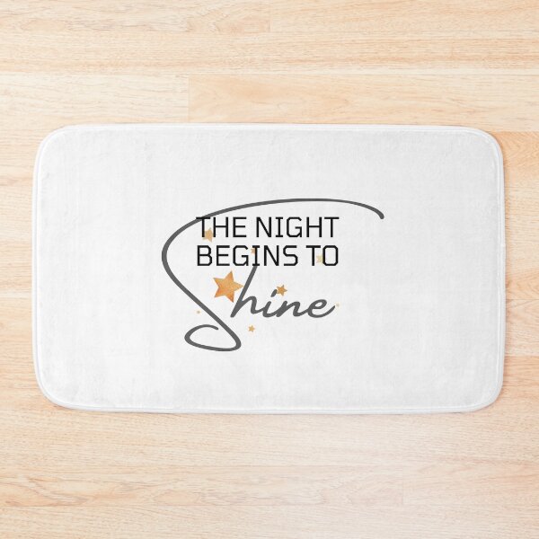 Item preview, The Night Begins To Shine Elegant Handwriting designed and sold by SweetAndSpice.