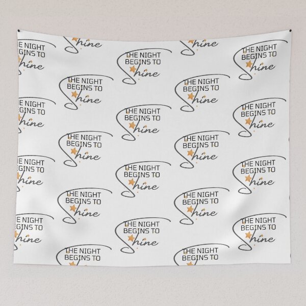 Item preview, The Night Begins To Shine Elegant Handwriting designed and sold by SweetAndSpice.