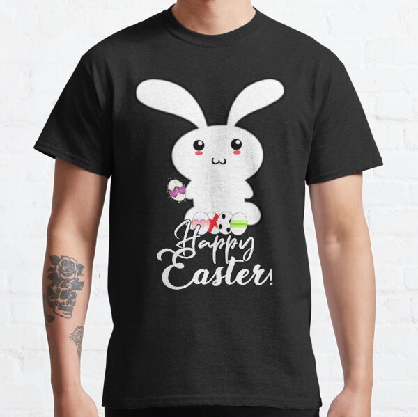 Hoppy Easter Bunny Rabbit Easter Eggs Mens T-Shirt Funny 2024 Unisex Gift  Tshirt