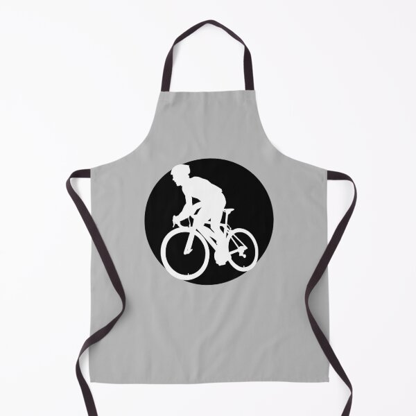Item preview, Cyclist Climbing White Circle designed and sold by RabeDesigns.