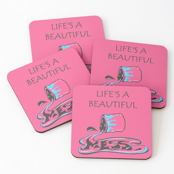Item preview, Life is beautiful - appreciating midfulness - pink designed and sold by theinkypensieve.