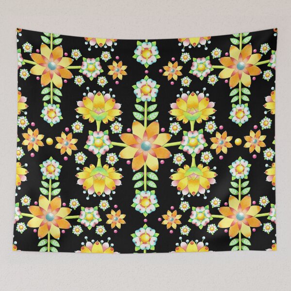 Item preview, Folkloric Fun Floral designed and sold by PatriciaSheaDesigns.