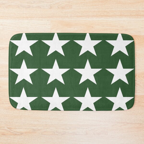 Item preview, Large WHITE and PINE GREEN STARS  designed and sold by RachelMacht.