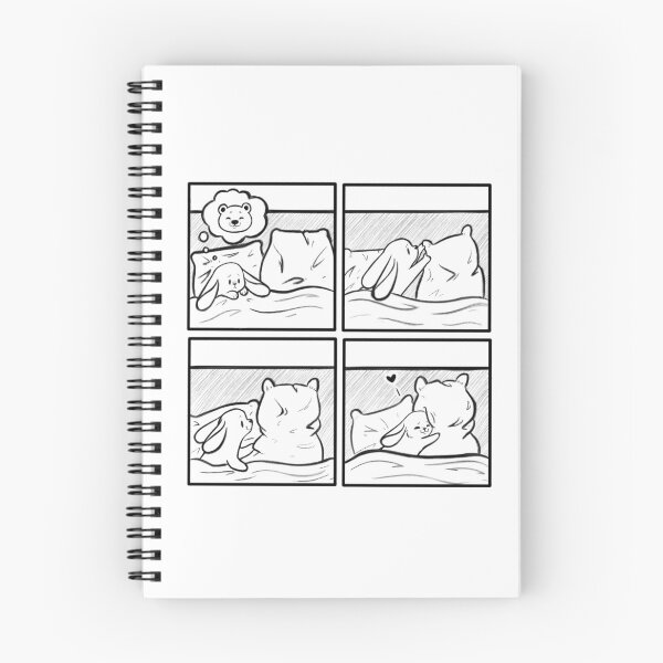 Item preview, Bear and Bunny // pillow bear // comic strip designed and sold by Caspalpo.