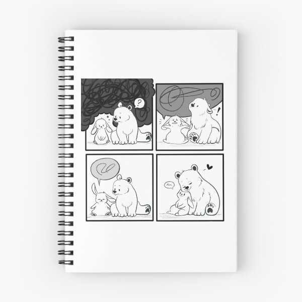 Item preview, Bear and Bunny // talking helps // comic strip designed and sold by Caspalpo.