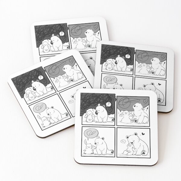 Item preview, Bear and Bunny // talking helps // comic strip designed and sold by Caspalpo.