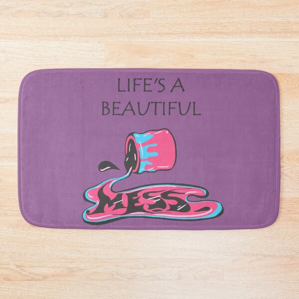 Item preview, Life is beautiful - gratitude and good vibes - muave lavender designed and sold by theinkypensieve.